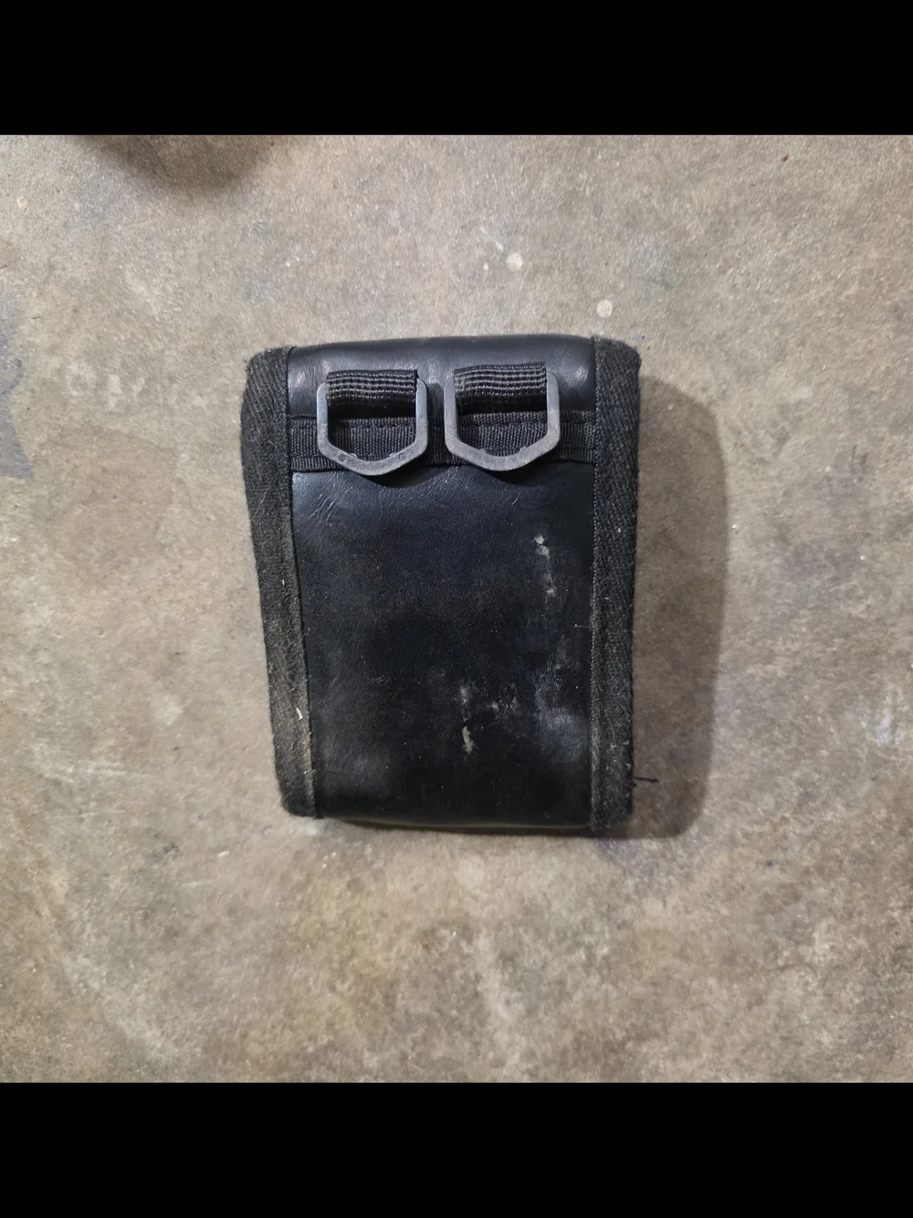 Black Lanyard Wallet With Velcro Passcase & Snap Closure